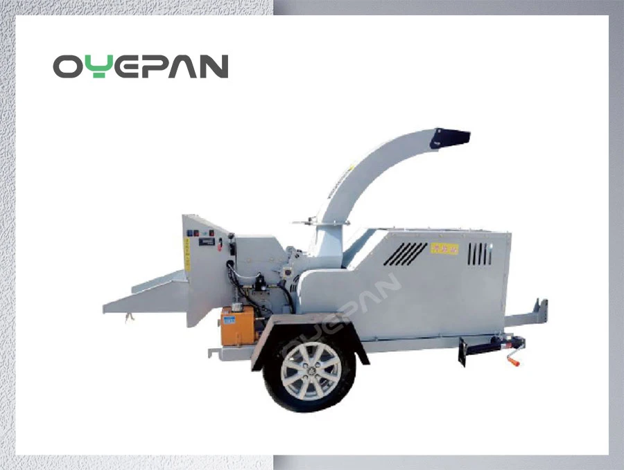 OG4 32HP Diesel Wood Chipper 6Inch Commercial Heavy Duty Wood Chipper Shredder 150mm 150mm 25hp gas engine 32HP Diesel engine wood chipper